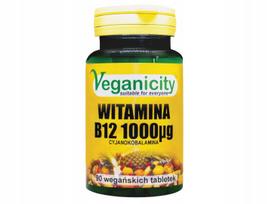 Maisto papildas VITAMIN B12 1000 Veganicity Cyanocobalamin Vege