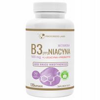 Maisto papildas PROGRESS LABS NIACIN VITAMIN B3 (PP) 500mg 120 kapsulių veganams