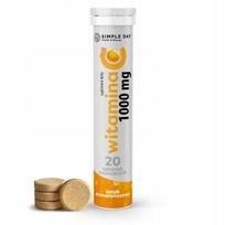 Vitamino C 1000 mg putojančios tabletės, 20 vnt., apelsinų skonio