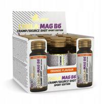 Magnio ir kalio ampulės Olimp CHELA-MAG B6 SHOT, 9 x 25 ml, apelsinų skonio