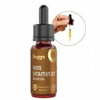 Vitaminas D3 vaikams 400 TV lašai su alyvuogių aliejumi, BIO, 30 ml, BEGGS
