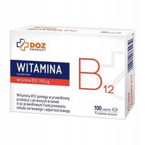 Vitaminas B12, plėvele dengtos tabletės, DOZ Product, 100 vnt.