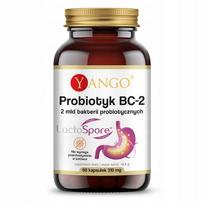 Probiotikai YANGO Probiotic BC-2 Lactospore, 60 veganiškų kapsulių