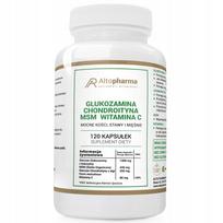 Maisto papildas AltoPharma Glucosamine Chondroitin MSM Vitamin C, 120 kapsulių