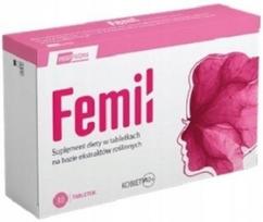 Menopauzės papildas su augalų ekstraktais Femil, 30 tablečių