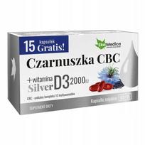 Maisto papildas EkaMedica Nigella CBC Silver su vitaminu D3 2000 TV, 75 kapsulės