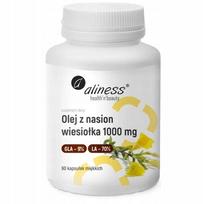 Maistinis papildas ALINESS Evening Primrose Seed Oil 1000mg 90 kapsulių, Omega GLA 9%, LA 70%