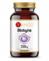 Maisto papildas Yango Biotin 2500 µg Vitamin B7 H, 90 kaps.