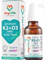Maisto papildas MYVITA K2+D3 2000 Forte 30 ml