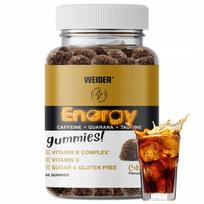 Guminukai su kofeinu ir guarana WEIDER Energy, 80 vnt.