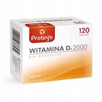 Vitaminas D PROTEGO 2000, 120 kapsulių