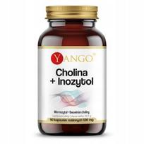 Maisto papildas YANGO Choline + Inositol, nervų sistemai ir kepenims, 90 kapsulių
