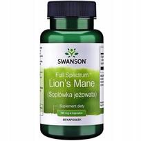 Maisto papildas SWANSON Lion's Mane Hericium 500mg, 60 kapsulių