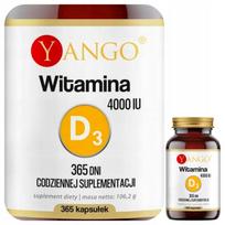 Vitaminas D3 4000 IU YANGO cholikalciferolis aliejaus pagrindu, 365 kapsulės
