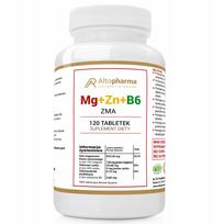 Maisto papildas Alto Pharma MAGNESIUM+ZINC+B6, 120 tabl.