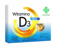 Maisto papildas VITAMIN D3 MAX, 60 kapsulių, World Health