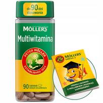 Multivitaminai MÖLLER'S VMS, A, D, E, K, C vitaminai, magnis, cinkas, varis, 90 vnt.