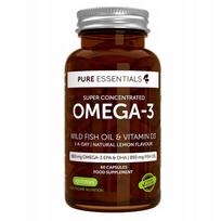 Omega-3 EPA ir DHA 660 mg iš laukinių ančiuvių su vitaminu D3 1000 IU, 2 mėn.