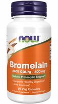 Virškinimo fermentai NOW Foods Bromelain 500mg 2400GDU, 60 kaps.
