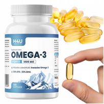 Žuvų taukai OMEGA 3 FORTE 120 kapsulių, 1000 mg, EPA, DHA