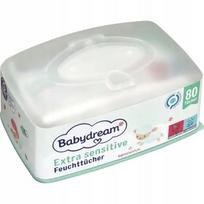 Drėgnos servetėlės kūdikiams Babydream su alaviju, 80 vnt.
