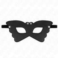 Akių kaukė Kink Butterfly Shaped Leatherette, juoda