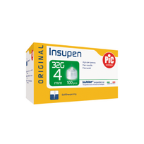 INSUPEN adatos insulinams, 32 G, 4 mm, 100 vnt.