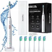 DentiPro garsinis dantų šepetėlis – 96 000 judesių/min., 5 režimai, 6 galvutės ir dėklas