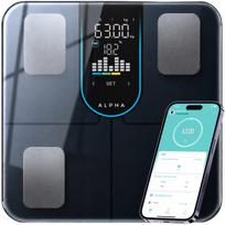 ALPHA Smart Scale Pro 3 išmaniosios kūno svarstyklės – 21 rodiklis, BMI, spalvotas ekranas ir FitDays programėlė
