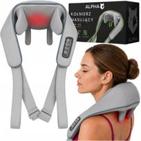 ALPHA AMP-02 belaidis kaklo ir nugaros masažuoklis – 6 galvutės, Shiatsu masažas ir šildymas