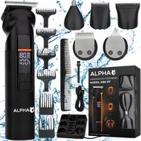 ALPHA ABS-07 6in1 plaukų ir barzdos kirpimo mašinėlė – skustuvas, nosies trimeris, 3 greičiai