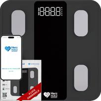 HERZ Smart išmaniosios kūno svarstyklės – 17 rodiklių, BMI, riebalų analizė ir FitDays programėlė