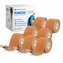 Kineziologinis teipas Herz Medical 5m×5cm – vandeniui atsparus, hipoalerginis sportinis teipas