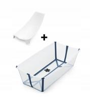 Sulankstoma kūdikio vonelė Stokke Flexi Bath X-Large su įdėklu, balta