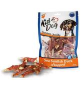 Kiddog džiovintos žuvytės apvyniotos antiena šunims, 250 g