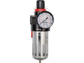 Oro paruošimo filtras su slėgio reguliatoriumi Yato YT-2383; 1/2''; 0-10 bar; 4000 l/min