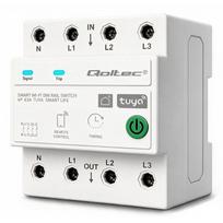 Qoltec Three-phase 63A relay for DIN rail 3P+N Timer
