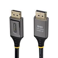 StarTech.com 50cm DisplayPort 2.1 Cable, VESA Certified DP80 DisplayPort Cable, Uncompressed 10K/8K 60Hz, 16K 60Hz/8K 240Hz w/DSC 1.2a, DP 2.1 Monitor Cord