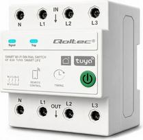 Qoltec Three phase 63A relay for DIN rail 3P+N Timer