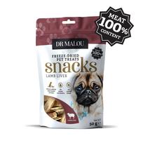 Dr Malou Dog Freeze-Dried Lamb Liver Treats 50 g | 113990 | 5907346090175