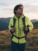 4F Vyriška 4F PRO trekking striukė su Primaloft Silver užpildu - žalia XL