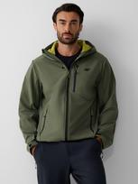 4F Vėjo nepraleidžianti softshell striukė su 8000 membrana vyrams - chaki L