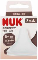 Čiulptukas buteliukui Nuk Perfect Match, 6+ mėn., skaidri sp.