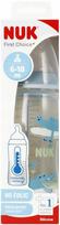 Kūdikių buteliukas Nuk First Choice+, 300 ml, 6+ mėn., skaidri sp./mėlyna sp.