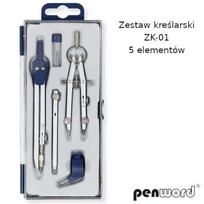 Skriestuvas PENWORD ZK-01, 5 dalių, plastikinėje dėžutėje