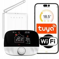 Termostatas su Wifi ir belaidžiu bepotenciu jungikliu Tuya