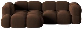 Kampinė sofa Cosmopolitan Design Loretto Vogue 6, šokolado sp., kairinė, 147 x 250 cm x 68 cm