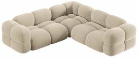 Kampinė sofa Cosmopolitan Design Loretto Vogue 1, šviesiai smėlinė, 250 x 250 cm x 68 cm