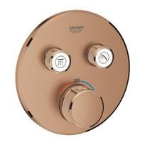 Grohe Grohtherm SmartControl 2 išėjimų potinkinis termostatinis maišytuvas, brushed warm sunset spalvos