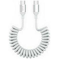 Cable 4smarts spiral USB-C to USB-C 240W white
